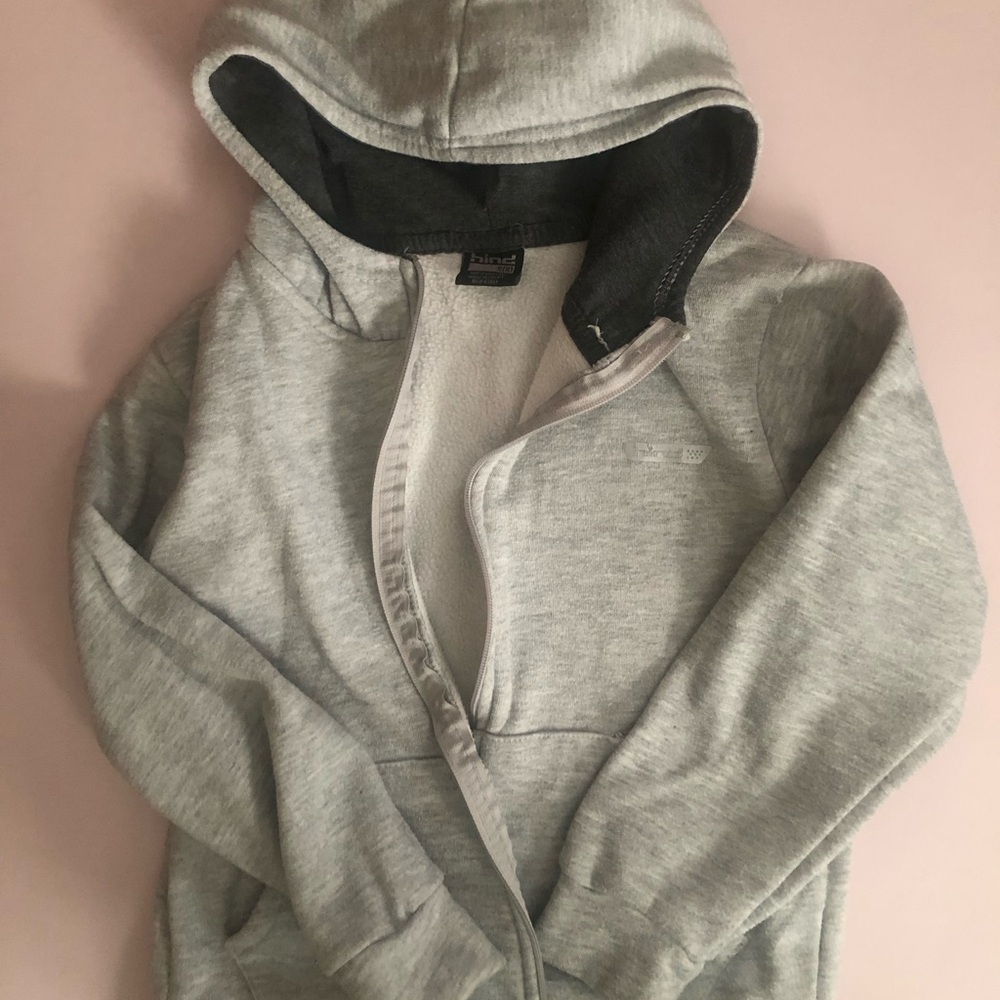 Gray Zip-Up Hoodie